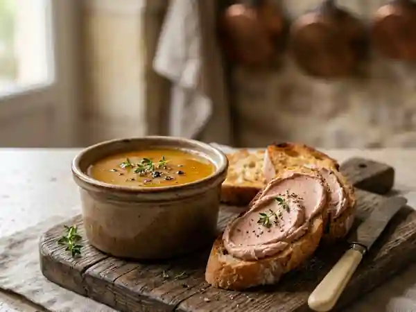 Mousse de foies de volaille soyeuse au cognac - Photo de présentation