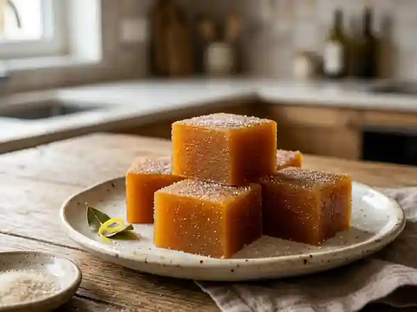 Pâte de coings fondante et ambrée - Photo de présentation