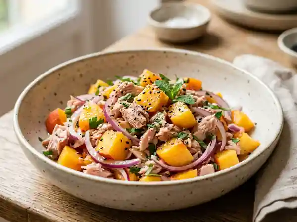Délicieuse Pêche au Thon Aigre-Doux : Recette Facile et Savoureuse - Photo de présentation