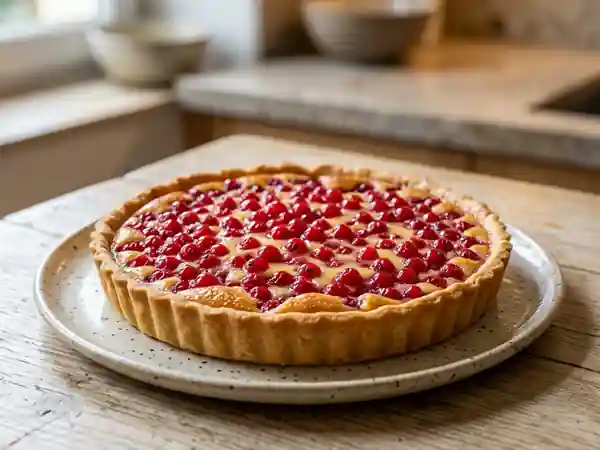 Tarte aux groseilles acidulée et fondante - Photo de présentation