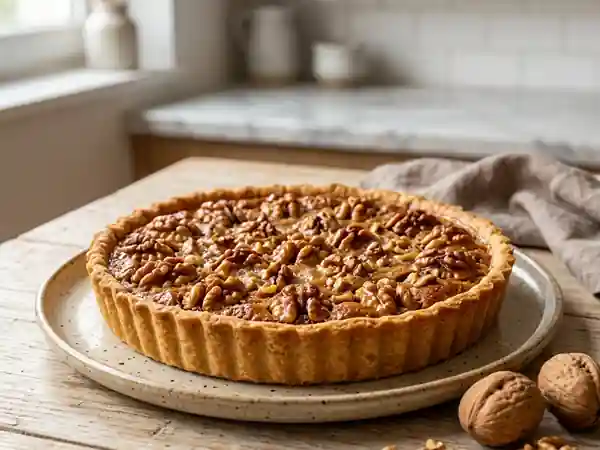 Délicieuse Tarte aux Noix Maison - Photo de présentation