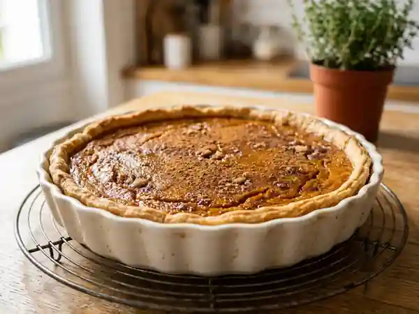 Tarte fondante au potiron et cannelle - Photo de présentation