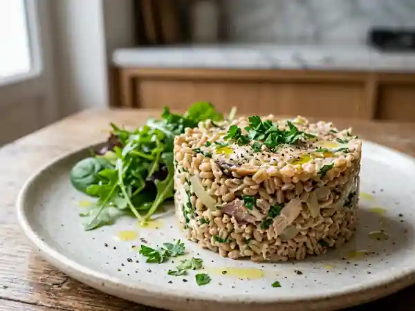 Délicieuse Timbale de Blé au Maquereau : Recette Facile et Savoureuse - Photo de présentation
