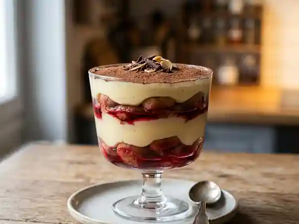 Délicieuse Zuppa Inglese Italienne : Dessert Crémeux et Gourmand - Photo de présentation