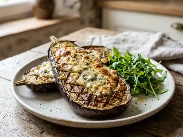 Délicieuses Aubergines Fondantes au Roquefort - Photo de présentation