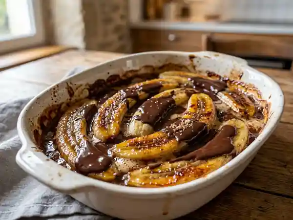 Délicieuses Bananes au Chocolat Fondant : Dessert Gourmand et Facile - Photo de présentation