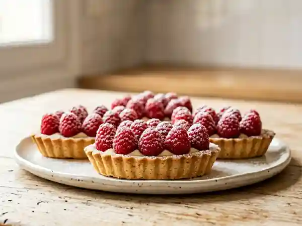 Barquettes Croustillantes Framboise et Vanille - Photo de présentation