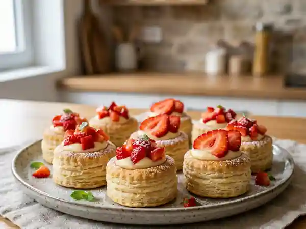 Bouchées Croustillantes Fraise et Vanille - Photo de présentation