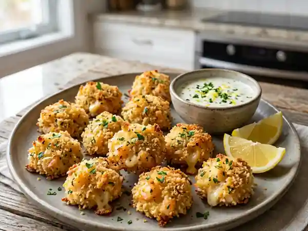 Croustillants de crevettes et mozzarella - Photo de présentation