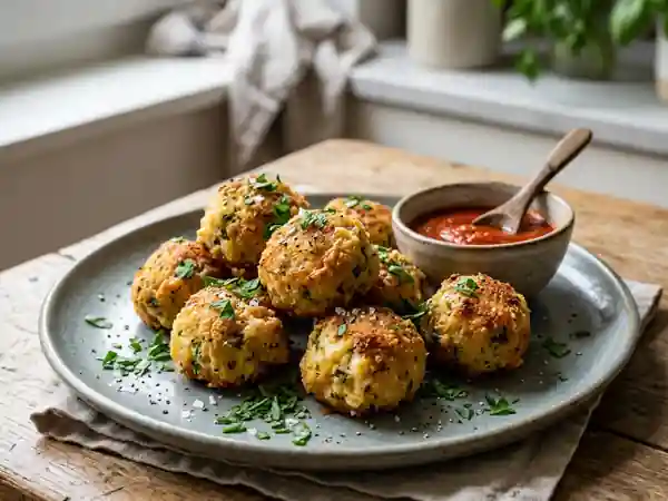 Délicieuses Boulettes au Fromage de Brebis à l'Italienne - Photo de présentation