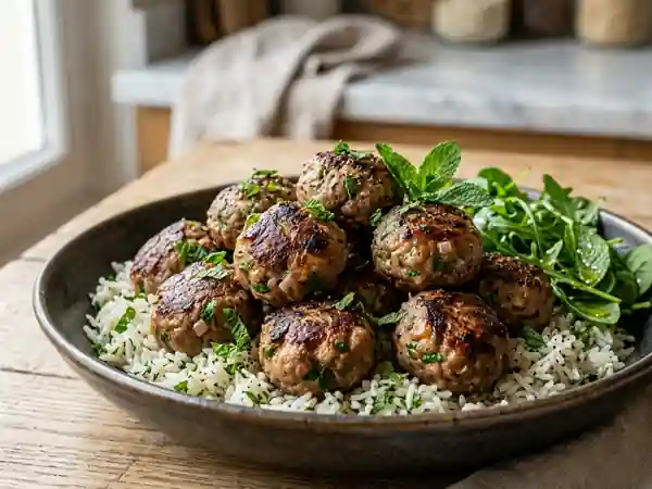 Boulettes de bœuf fondantes à la menthe - Photo de présentation