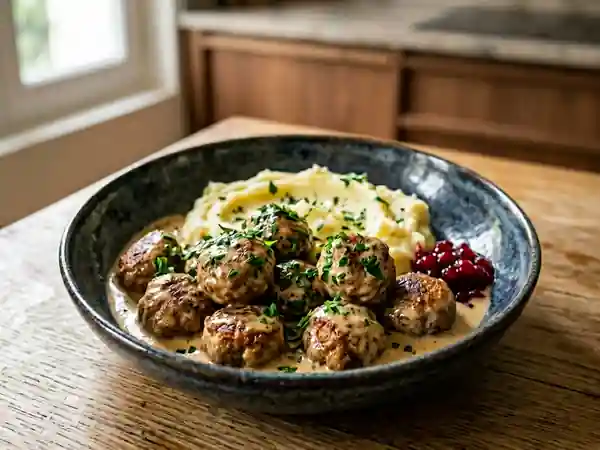 Boulettes scandinaves tendres à la crème - Photo de présentation