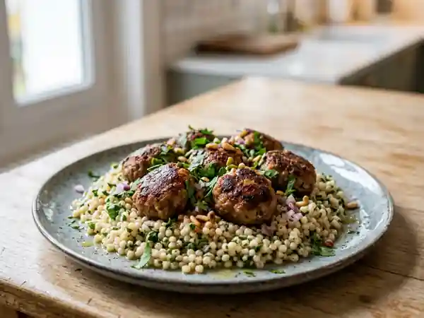 Délicieuses boulettes de keftas méditerranéennes aux épices - Photo de présentation