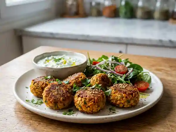 Boulettes de lentilles corail au cumin - Photo de présentation