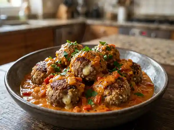 Boulettes de veau fondantes au gruyère - Photo de présentation