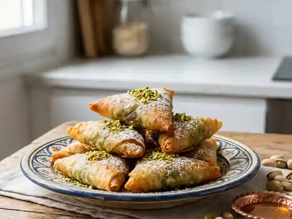 Délicieuses Briwattes aux Pistaches à la Marocaine - Photo de présentation