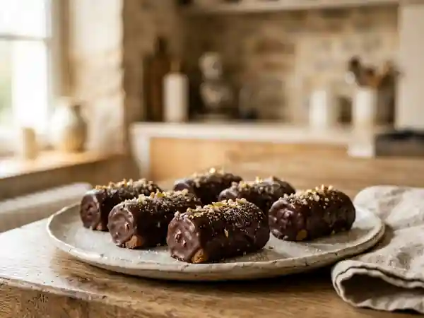 Bûchettes de Noël Fondantes au Chocolat - Photo de présentation