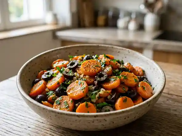 Délicieuses Carottes aux Olives : Recette Facile et Savoureuse - Photo de présentation