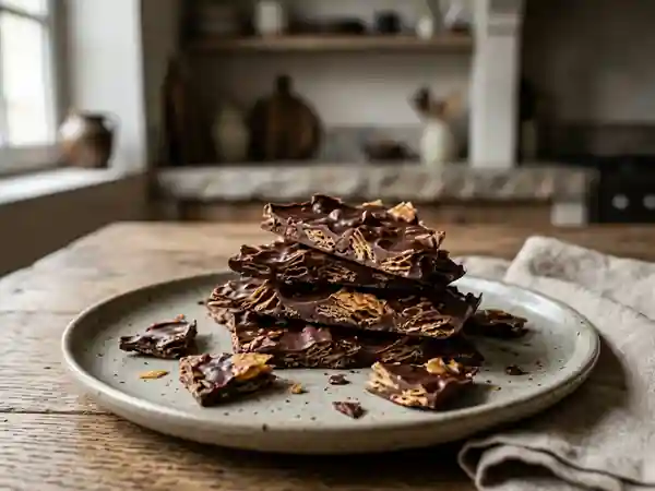 Éclats de chocolat noir et dentelles craquantes - Photo de présentation