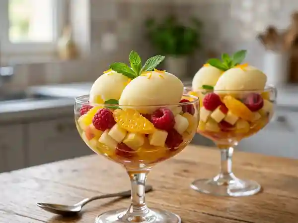 Coupes de Fruits Givrées au Citron - Photo de présentation