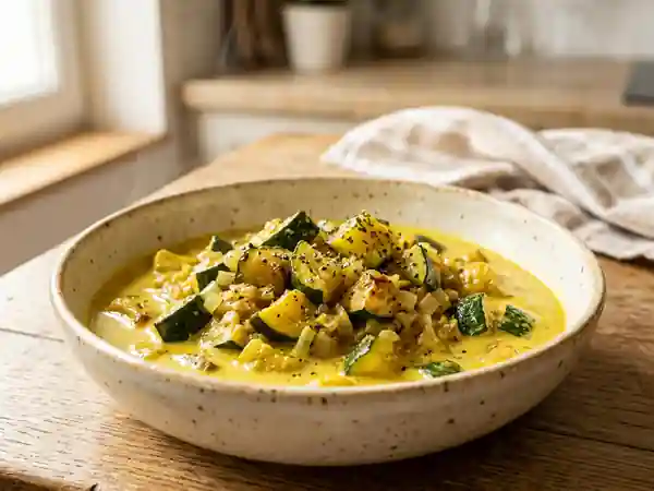 Délicieuses Courgettes au Curry Express pour 1 Personne - Photo de présentation