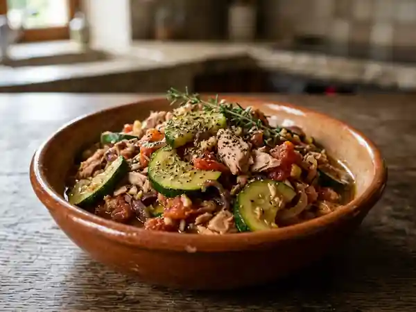 Délicieuses Courgettes au Thon à la Provençale : Recette Facile et Savoureuse - Photo de présentation