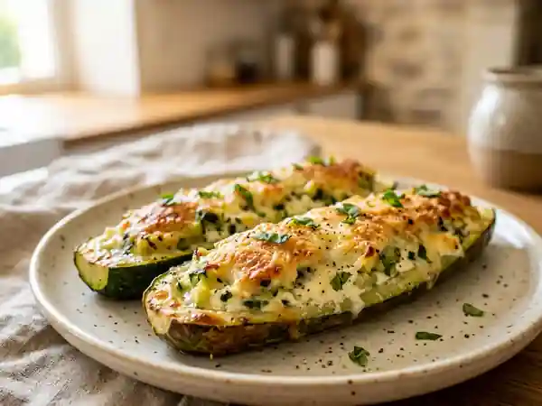 Délicieuses Courgettes Farcies à la Ricotta et Herbes Fraîches - Photo de présentation