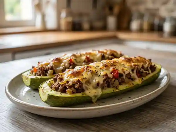Délicieuses Courgettes Farcies au Hachis de Viande - Photo de présentation