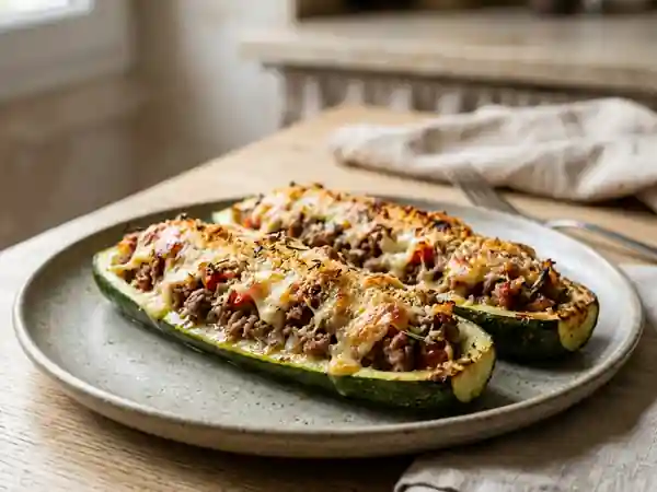 Délicieuses Courgettes Farcies Maison : Recette Facile et Savoureuse - Photo de présentation