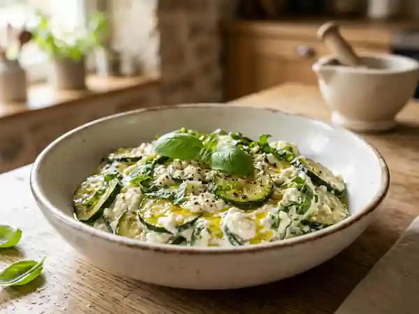 Courgettes Fondantes à la Ricotta et Basilic - Photo de présentation