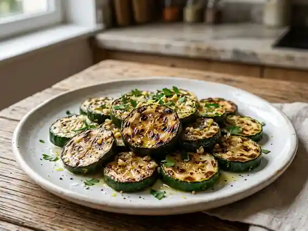 Délicieuses Courgettes Grillées à l'Huile d'Olive - Photo de présentation