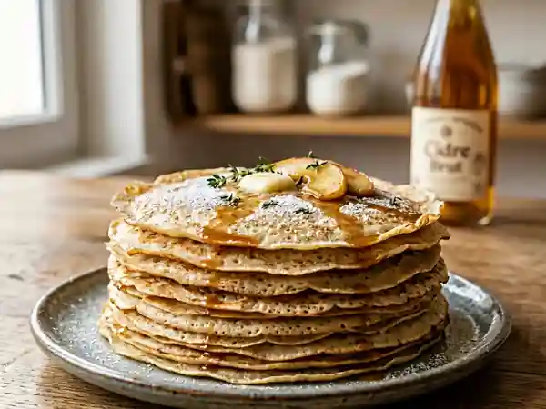 Délicieuses Crêpes au Cidre : Recette Facile et Gourmande - Photo de présentation