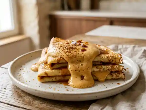 Crêpes Moelleuses au Caramel Onctueux - Photo de présentation