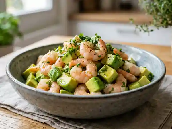 Délicieuses Crevettes à l'Avocat : Recette Fraîche et Savoureuse - Photo de présentation