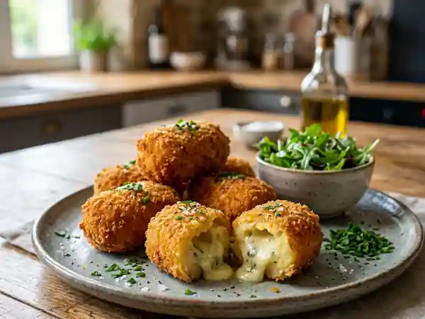 Délicieuses Croquettes au Bleu d'Auvergne de l'Aveyron - Photo de présentation