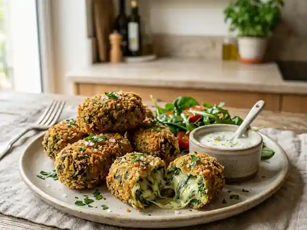Croquettes épinards-gruyère fondantes et dorées - Photo de présentation