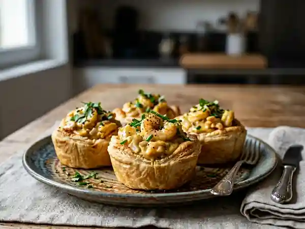Délicieuses croustades aux crevettes et curry : recette facile et savoureuse - Photo de présentation