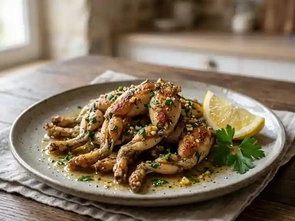 Délicieuses Cuisses de Grenouille à la Provençale - Photo de présentation