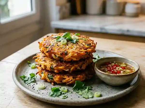 Galettes de patate douce croustillantes - Photo de présentation