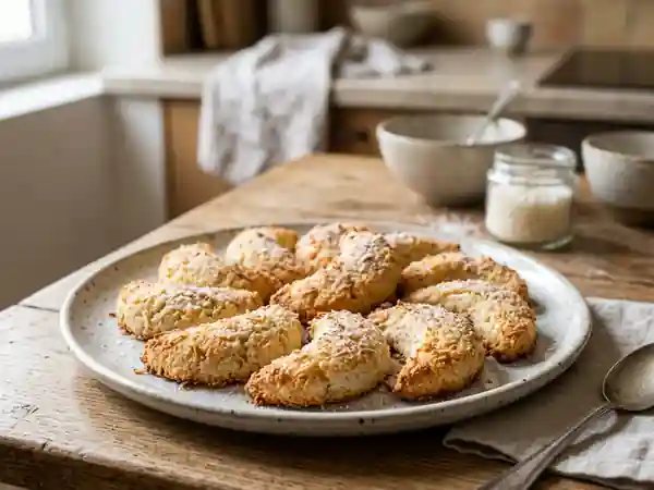Sablés fondants à la noix de coco - Photo de présentation