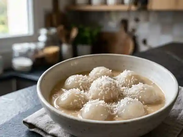Délicieuses Perles de Coco à la Farine de Riz Gluant - Photo de présentation