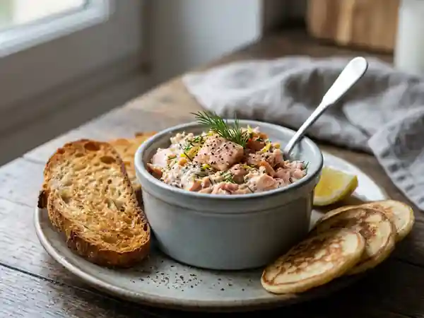 Délicieuses rillettes aux deux saumons : recette facile et gourmande - Photo de présentation