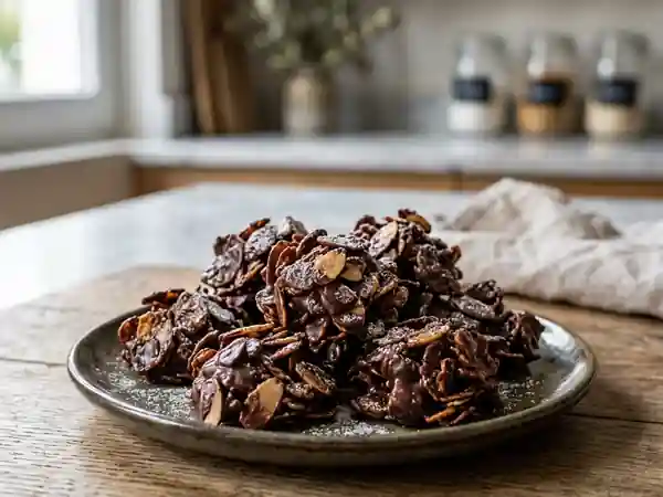 Roses des sables chocolatées aux amandes - Photo de présentation