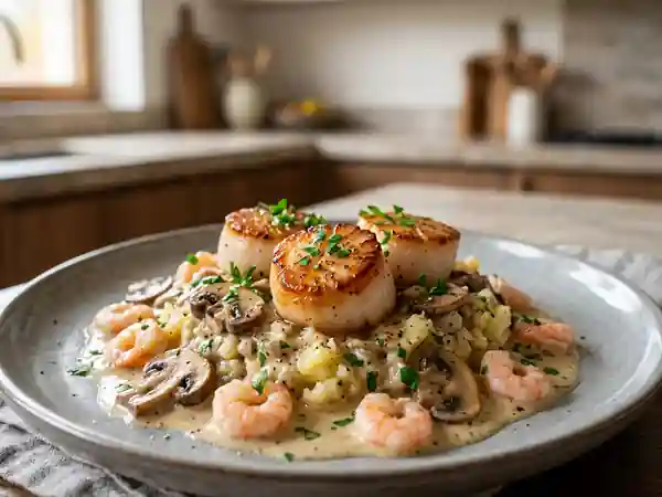 Saint-Jacques Fondantes et Crevettes Onctueuses - Photo de présentation