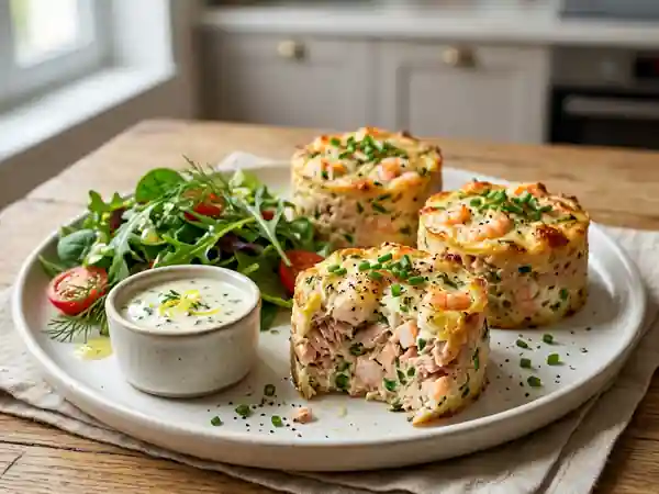 Délicieuses Timbales de Thon aux Crevettes : Recette Facile et Raffinée - Photo de présentation