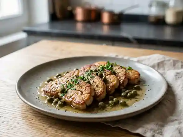 Cervelle de veau fondante aux câpres et citron - Photo de présentation