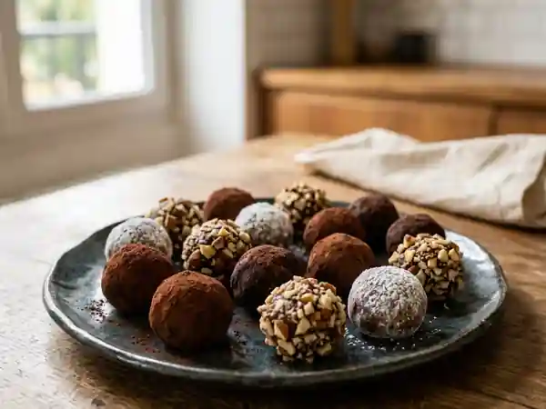 Truffes Chocolat-Amande au Cœur Fondant - Photo de présentation