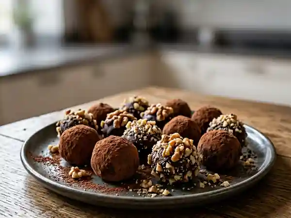 Délicieuses Truffes Maison aux Noix - Photo de présentation