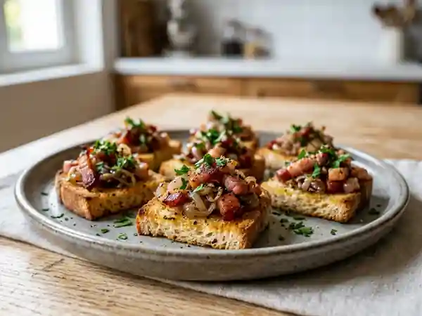 Délicieux Amuse-gueules aux Lardons pour Apéritif - Photo de présentation