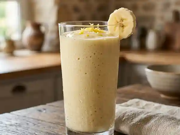 Délicieux Batido à la Banane Crémeux et Naturel - Photo de présentation